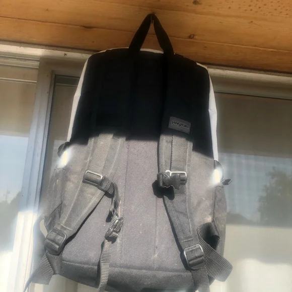JanSport Hatchet Black and White Classic Backpack(New)